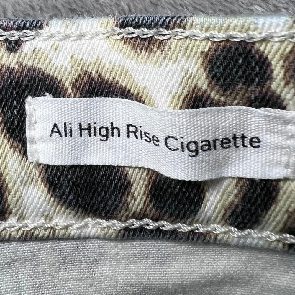 Frame‎ Womens Size 27 Ali High Rise Cigarette Leopard Print Jeans Trendy Chic